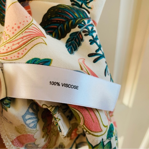 Cactus Man Floral Paisley Hawaiian Casual Short Sleeve Button Down Shirt | Large - Picture 5 of 6